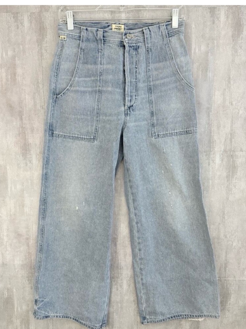Citizens Of Humanity Light Wash Wide Leg Jeans